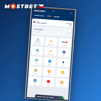Mobilní e-peněženka pro rychlé připsání partnerských provizí od Mostbet
