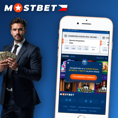 Mostbet aplikace s přehledem kurzů a rychlým vkladem na obrazovce telefonu